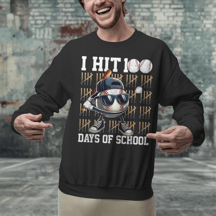 100 Days Of School Boys Kids 100th Day Balls Baseball Kids Unisex Sweatshirt 100 Days Of School Boys Kids 100th Day Balls Baseball Kids Unisex Sweatshirt