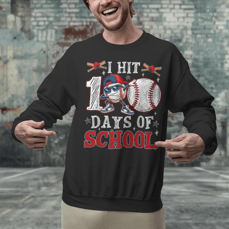 100 Days Of School Dabbing Baseball Hit Student Kids Boys Unisex Sweatshirt 100 Days Of School Dabbing Baseball Hit Student Kids Boys Unisex Sweatshirt