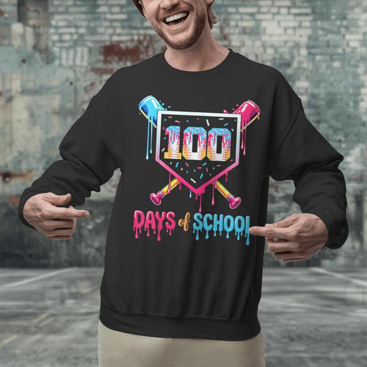 100 Days Of School Ice Cream Drip Baseball 100 Days Smarter Unisex Sweatshirt 100 Days Of School Ice Cream Drip Baseball 100 Days Smarter Unisex Sweatshirt