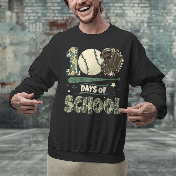 100 Days Of School Teacher Camo Baseball Boys Toddler Kids Unisex Sweatshirt 100 Days Of School Teacher Camo Baseball Boys Toddler Kids Unisex Sweatshirt
