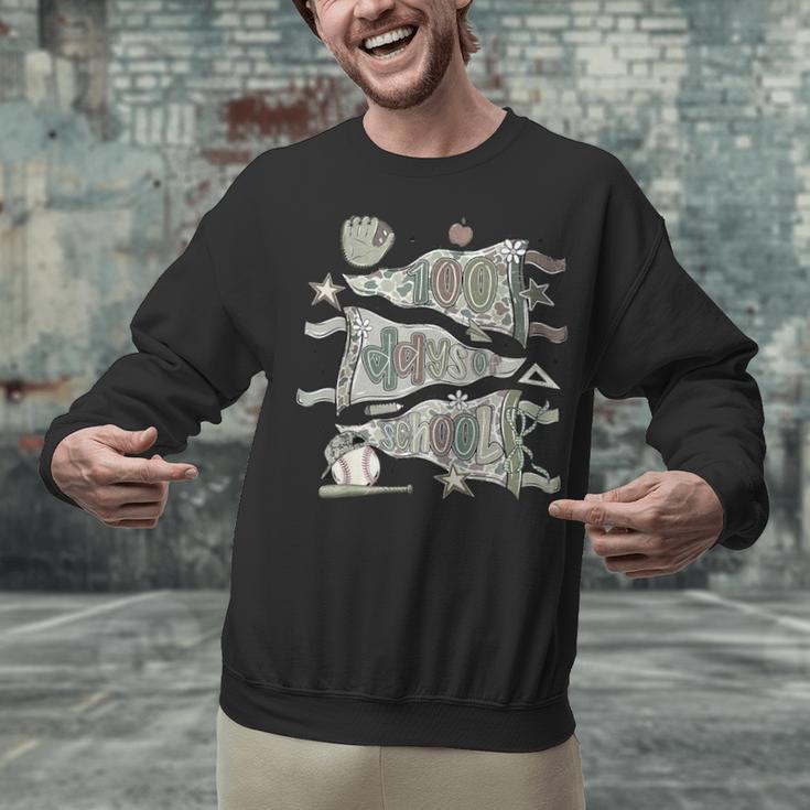 100 Days Smarter Baseball Sport School Celebration Unisex Sweatshirt 100 Days Smarter Baseball Sport School Celebration Unisex Sweatshirt