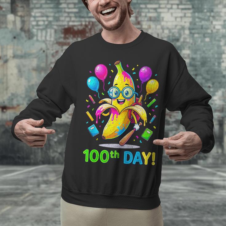 100th Day Of School Banana Baseball Drip For Kids Youth Girl Unisex Sweatshirt 100th Day Of School Banana Baseball Drip For Kids Youth Girl Unisex Sweatshirt