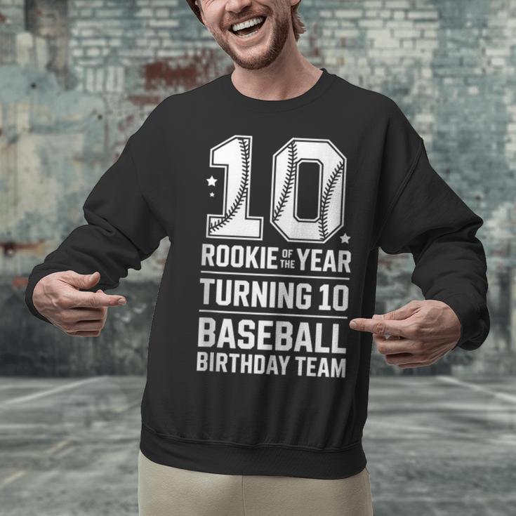 10th Birthday Rookie Of The Year Baseball Double Digit Humor Unisex Sweatshirt 10th Birthday Rookie Of The Year Baseball Double Digit Humor Unisex Sweatshirt