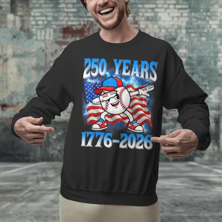 250 Years 1776 2026 250th Baseball American Flag 4th Of July Unisex Sweatshirt 250 Years 1776 2026 250th Baseball American Flag 4th Of July Unisex Sweatshirt