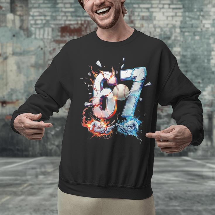 6 7 Baseball Six Seven Meme 67 Hands Kids Men Women Unisex Sweatshirt 6 7 Baseball Six Seven Meme 67 Hands Kids Men Women Unisex Sweatshirt