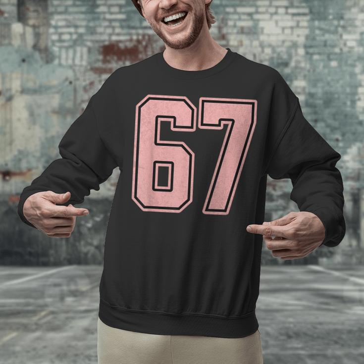 6 7 Number 67 Baseball Meme Tee For Women Unisex Sweatshirt 6 7 Number 67 Baseball Meme Tee For Women Unisex Sweatshirt