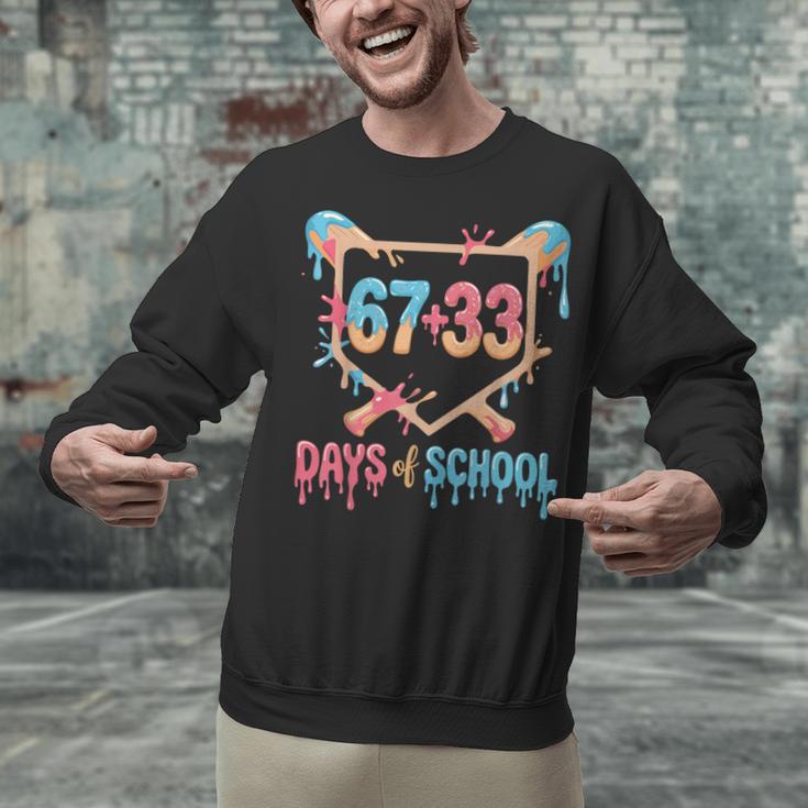 67 33 Days Of School Baseball Drip 100 Days Of School Unisex Sweatshirt 67 33 Days Of School Baseball Drip 100 Days Of School Unisex Sweatshirt