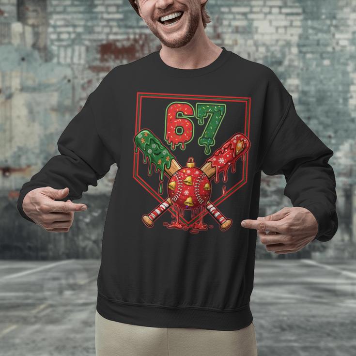 67 Baseball Drip Christmas Meme Six Seven Gen Alpha Slang Unisex Sweatshirt 67 Baseball Drip Christmas Meme Six Seven Gen Alpha Slang Unisex Sweatshirt