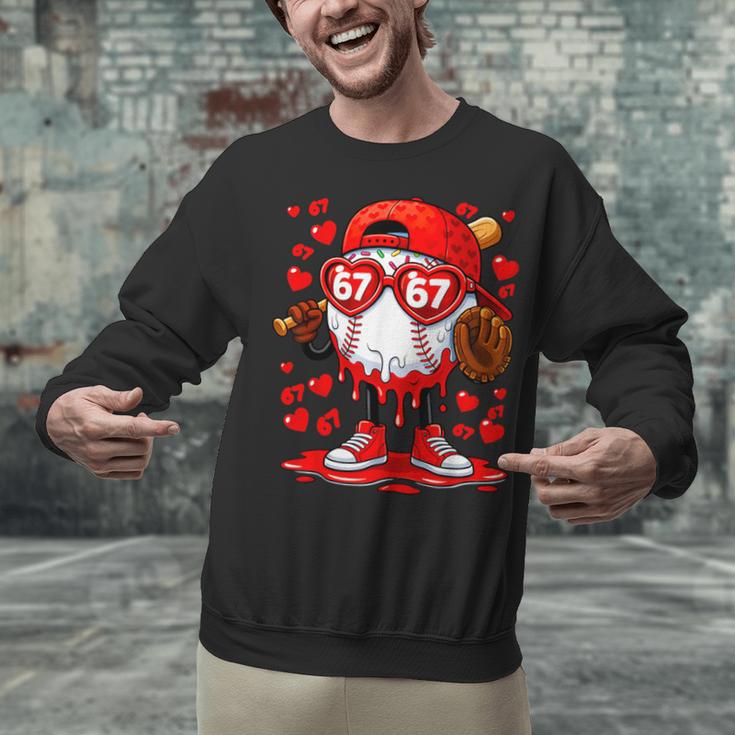 67 Baseball Drip Valentine's Day Unisex Sweatshirt 67 Baseball Drip Valentine's Day Unisex Sweatshirt