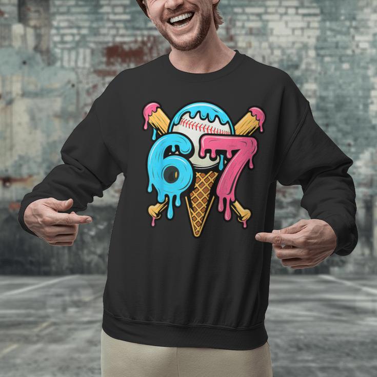 67 Baseball Ice Cream Drip Player Unisex Sweatshirt 67 Baseball Ice Cream Drip Player Unisex Sweatshirt