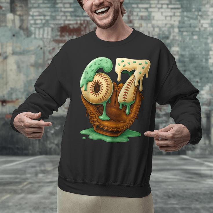 67 Ice Cream Drip Six Seven Baseball Unisex Sweatshirt 67 Ice Cream Drip Six Seven Baseball Unisex Sweatshirt
