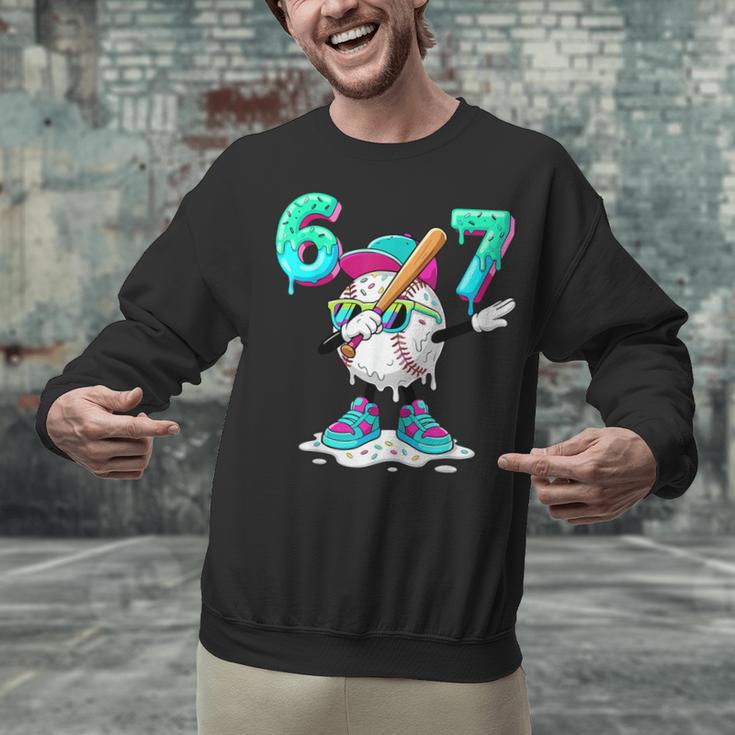 67 Meme Six Seven 6 7 Meme Dab Baseball Ice Cream Drip Unisex Sweatshirt 67 Meme Six Seven 6 7 Meme Dab Baseball Ice Cream Drip Unisex Sweatshirt