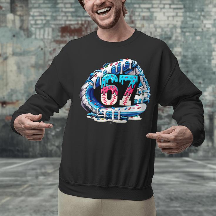 67 Meme Slang Baseball Glove Drip Ice Cream Six Seven 6 7 Unisex Sweatshirt 67 Meme Slang Baseball Glove Drip Ice Cream Six Seven 6 7 Unisex Sweatshirt