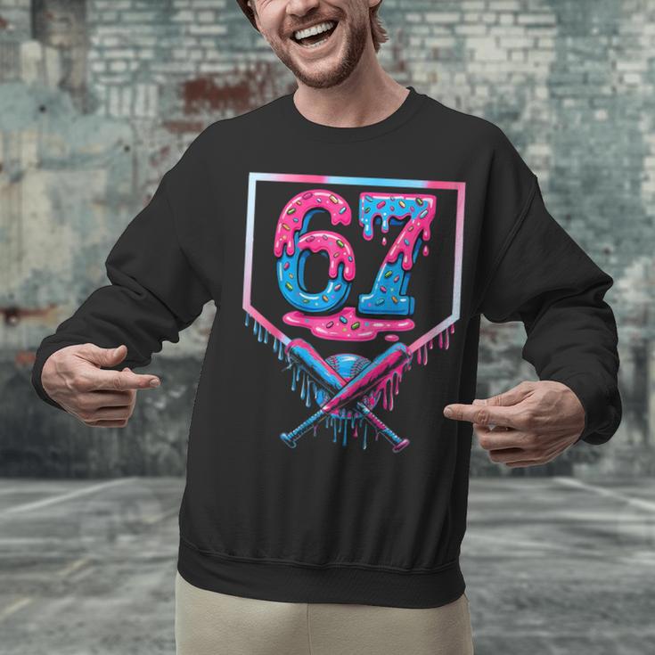 67 Six Seven Baseball Ice Cream Drip Cool Meme 67 Unisex Sweatshirt 67 Six Seven Baseball Ice Cream Drip Cool Meme 67 Unisex Sweatshirt