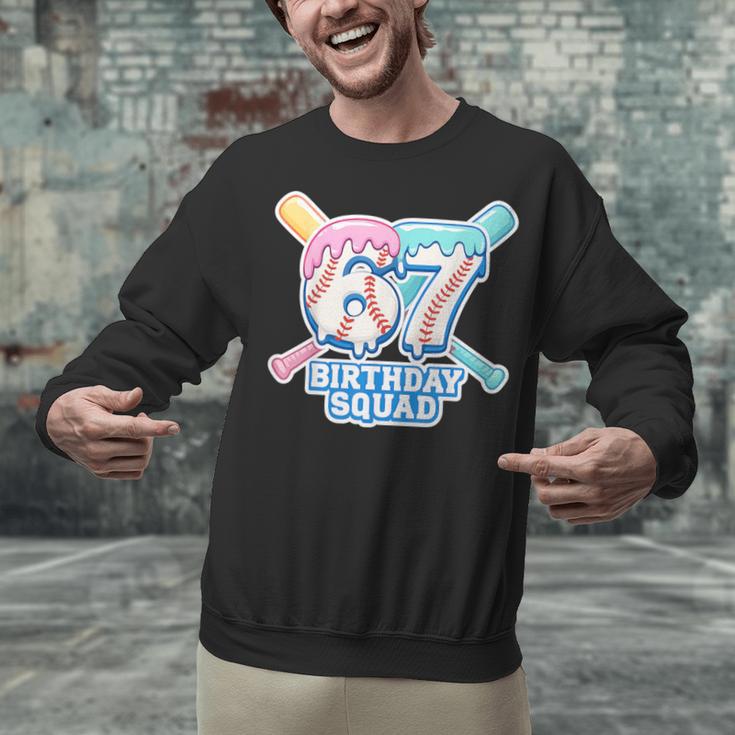 67th Birthday Squad Baseball Ice Cream Drip Birthday Squad Unisex Sweatshirt 67th Birthday Squad Baseball Ice Cream Drip Birthday Squad Unisex Sweatshirt