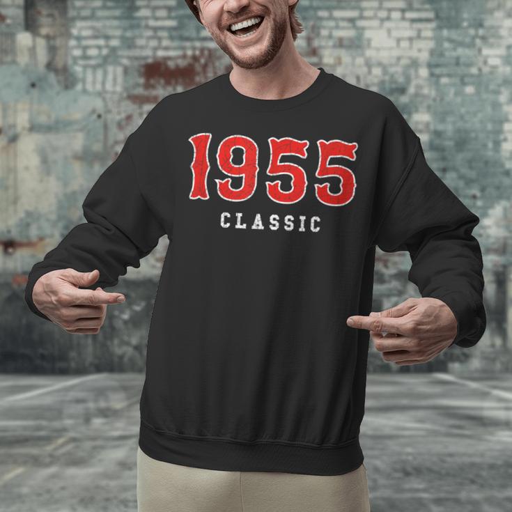 70 Year Old 1955 Classic Baseball Fan 70th Birthday Unisex Sweatshirt