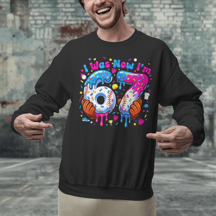 7th Birthday I Was 6 Now I'm 7 Baseball Ice Cream Drip Unisex Sweatshirt 7th Birthday I Was 6 Now I'm 7 Baseball Ice Cream Drip Unisex Sweatshirt