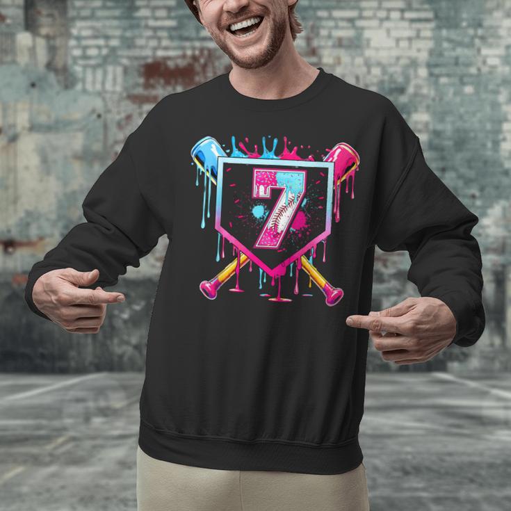 7th Birthday Boys Baseball Ice Cream Drip Boys Baseball Unisex Sweatshirt 7th Birthday Boys Baseball Ice Cream Drip Boys Baseball Unisex Sweatshirt