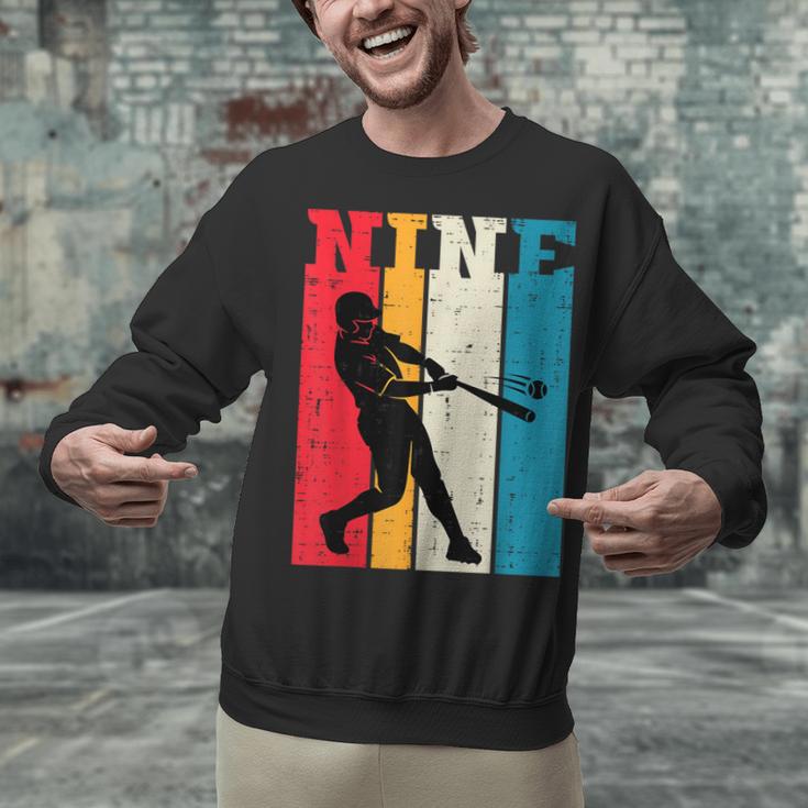 9th Birthday Nine Baseball Batter 9 Year Old Bday Boys Kids Unisex Sweatshirt 9th Birthday Nine Baseball Batter 9 Year Old Bday Boys Kids Unisex Sweatshirt