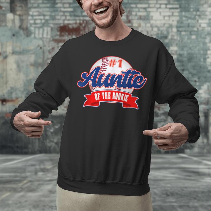 Auntie Rookie Of Year 1st Birthday Baseball Theme Matching Unisex Sweatshirt Auntie Rookie Of Year 1st Birthday Baseball Theme Matching Unisex Sweatshirt