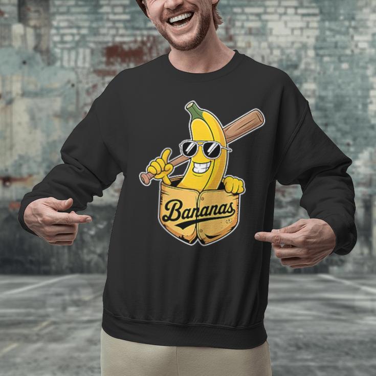 Banana Baseball Fruit Unisex Sweatshirt Banana Baseball Fruit Unisex Sweatshirt