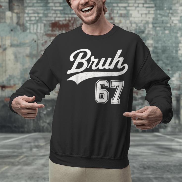 Baseball 6 7 Bruh Number 67 Six Seven Meme Boys Kids Unisex Sweatshirt Baseball 6 7 Bruh Number 67 Six Seven Meme Boys Kids Unisex Sweatshirt
