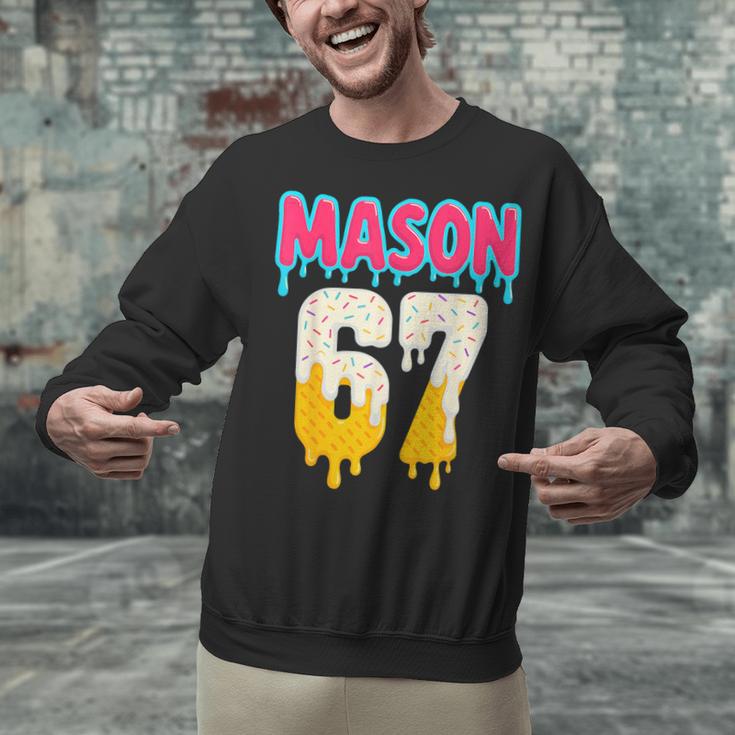 Baseball 6 7 Ice Cream Drip Number 67 Six Seven Meme Unisex Sweatshirt Baseball 6 7 Ice Cream Drip Number 67 Six Seven Meme Unisex Sweatshirt