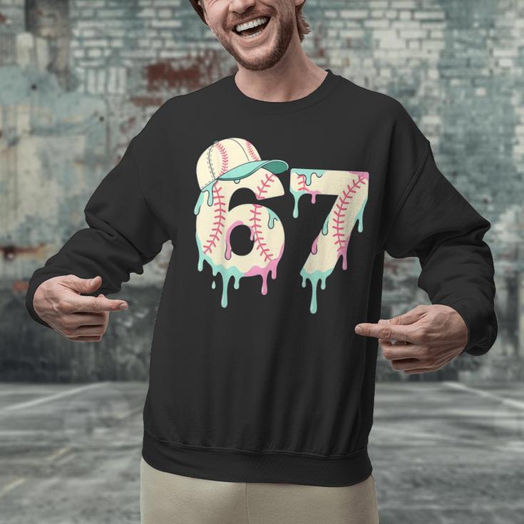Baseball 67 Drip Six Seven Baseball Dripping Boys Kids Unisex Sweatshirt