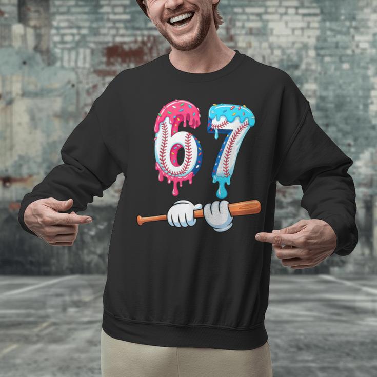 Baseball 67 Ice Cream Drip Six Seven Boys Unisex Sweatshirt Baseball 67 Ice Cream Drip Six Seven Boys Unisex Sweatshirt