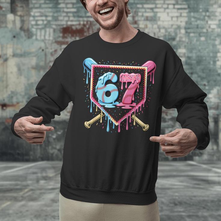 Baseball 67 Ice Cream Drip Six Seven Meme Boy Girl Kid Unisex Sweatshirt Baseball 67 Ice Cream Drip Six Seven Meme Boy Girl Kid Unisex Sweatshirt