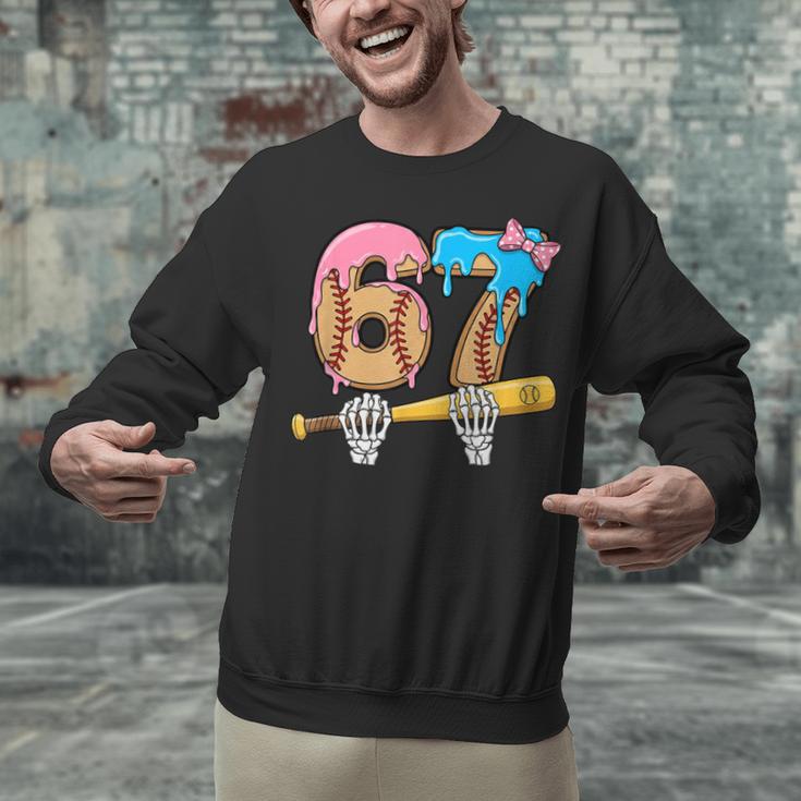 Baseball 67 Ice Cream Drip Skeleton Six Seven Boys Meme Unisex Sweatshirt Baseball 67 Ice Cream Drip Skeleton Six Seven Boys Meme Unisex Sweatshirt