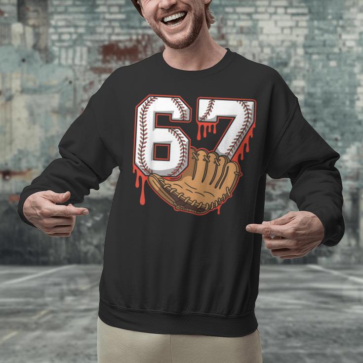 Baseball 67 Six Seven Alpha Slang 6 7 Meme Kids Teachers Boy Unisex Sweatshirt Baseball 67 Six Seven Alpha Slang 6 7 Meme Kids Teachers Boy Unisex Sweatshirt