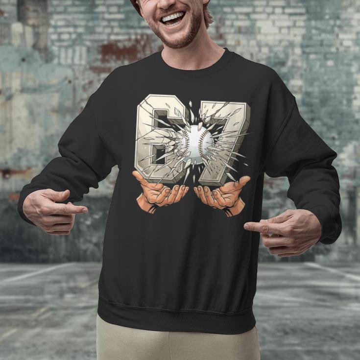Baseball 67 Six Seven Gen Alpha Meme Unisex Sweatshirt