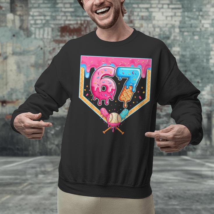 Baseball 67 Six Seven Meme Drip 6 7 Boys Girl Kids Unisex Sweatshirt