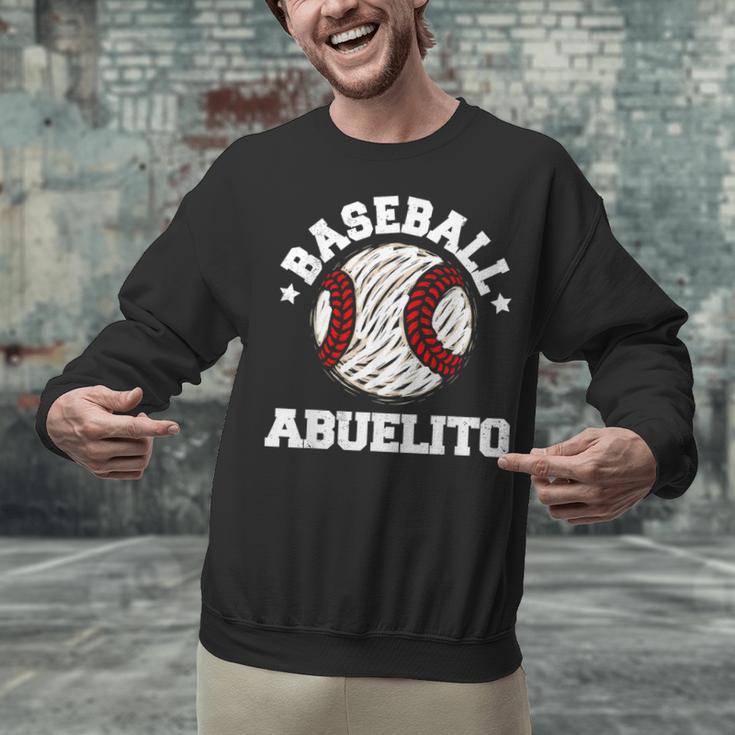 Baseball Abuelito Distressed Vintage Grandpa Game Day Unisex Sweatshirt Baseball Abuelito Distressed Vintage Grandpa Game Day Unisex Sweatshirt