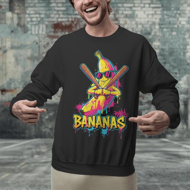 Baseball Banana Graffiti Urban For Kids Unisex Sweatshirt Baseball Banana Graffiti Urban For Kids Unisex Sweatshirt