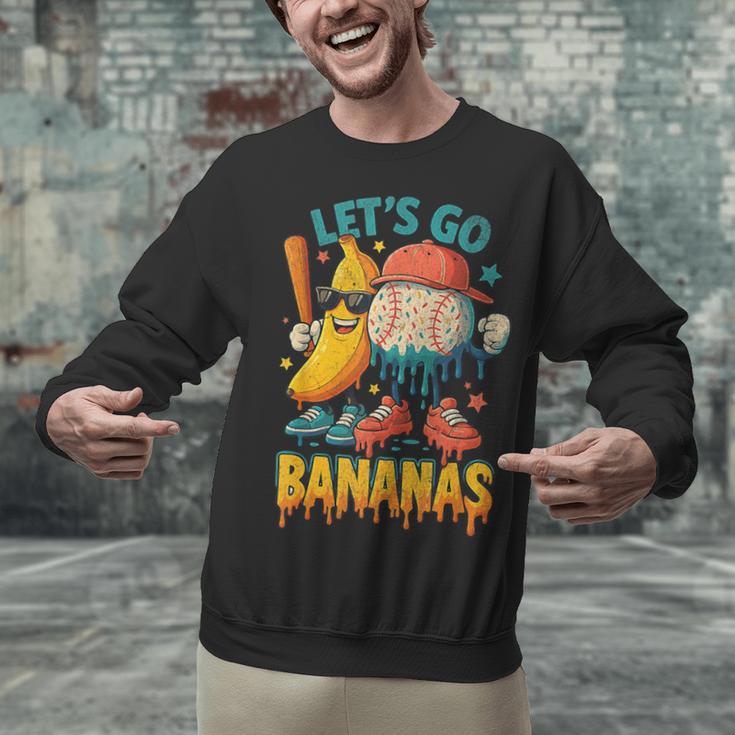 Baseball Banana Sports Drip Art For Kids Unisex Sweatshirt Baseball Banana Sports Drip Art For Kids Unisex Sweatshirt