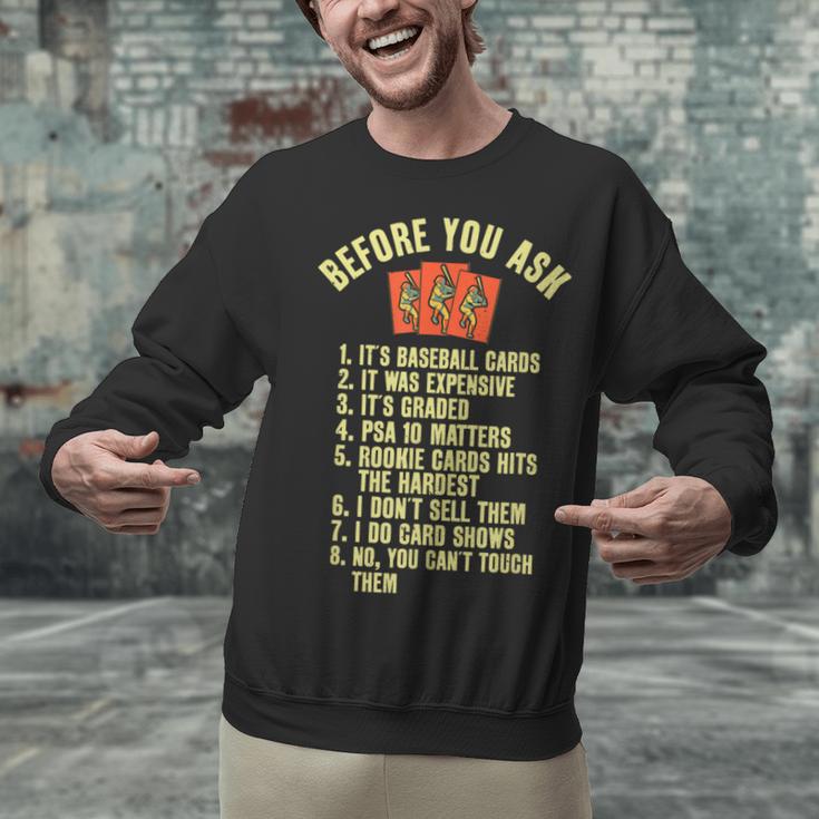 Baseball Card Collector Baseball Card Trading Unisex Sweatshirt