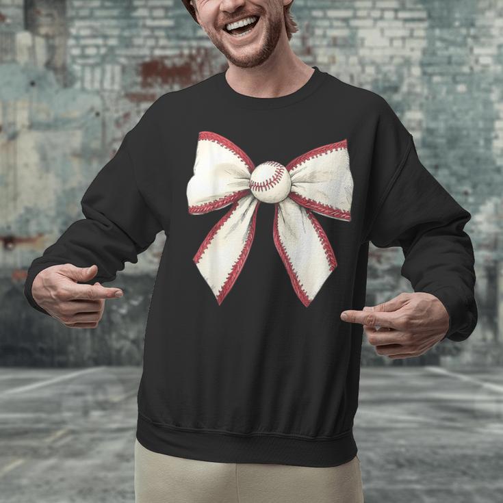 Baseball Coquette Bow Cute Baseball Game Unisex Sweatshirt Baseball Coquette Bow Cute Baseball Game Unisex Sweatshirt