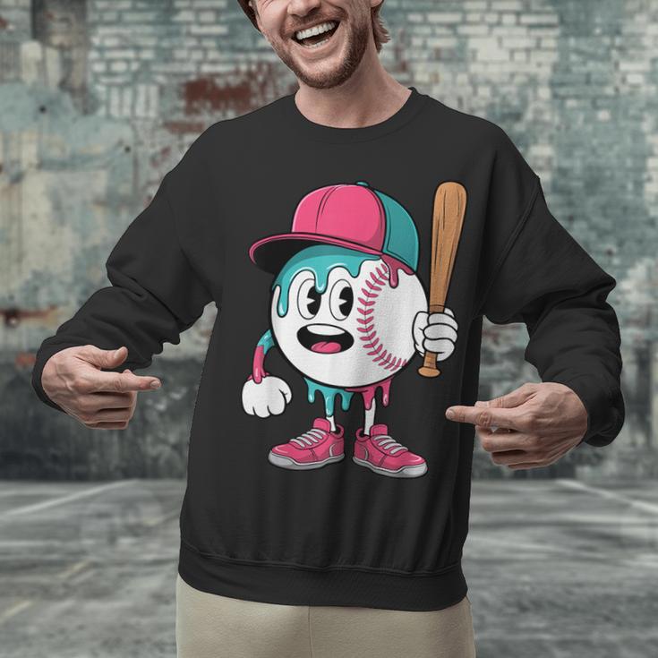 Baseball Drip Boys Ice Cream Youth Unisex Sweatshirt