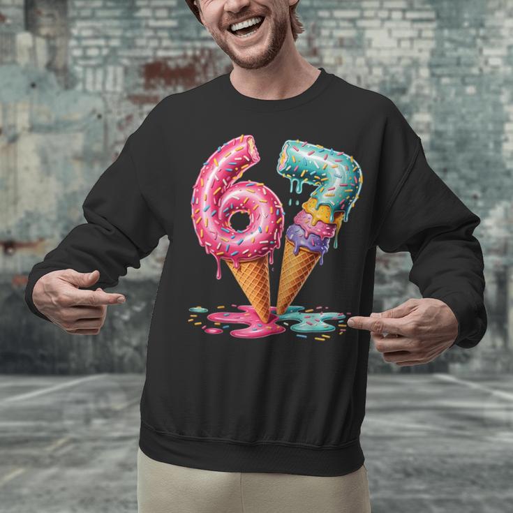 Baseball Drip Ice Cream 67 Unisex Sweatshirt Baseball Drip Ice Cream 67 Unisex Sweatshirt