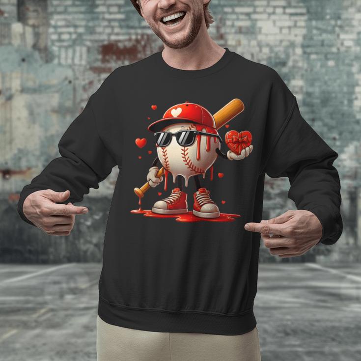 Baseball Drip Ice Cream Apparel Youth Boy Valentine Unisex Sweatshirt Baseball Drip Ice Cream Apparel Youth Boy Valentine Unisex Sweatshirt
