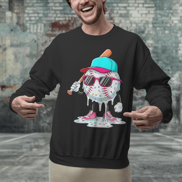 Baseball Drip Ice Cream Lifestyle Sprinkless Boy Kid Unisex Sweatshirt Baseball Drip Ice Cream Lifestyle Sprinkless Boy Kid Unisex Sweatshirt