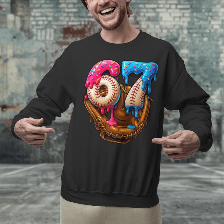 Baseball Drip Ice Cream Number 67 Player Or 67th Birthday Unisex Sweatshirt Baseball Drip Ice Cream Number 67 Player Or 67th Birthday Unisex Sweatshirt