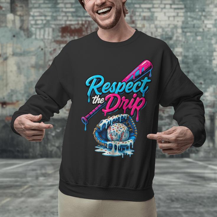 Baseball Drip Ice Cream Sprinkles Youth Boys Baseball Glove Unisex Sweatshirt Baseball Drip Ice Cream Sprinkles Youth Boys Baseball Glove Unisex Sweatshirt