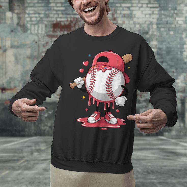 Baseball Drip Icecream Boy Kids Valentine Unisex Sweatshirt Baseball Drip Icecream Boy Kids Valentine Unisex Sweatshirt