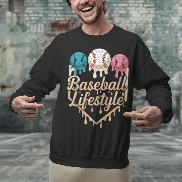 Baseball Drip Icecream Unisex Sweatshirt Baseball Drip Icecream Unisex Sweatshirt