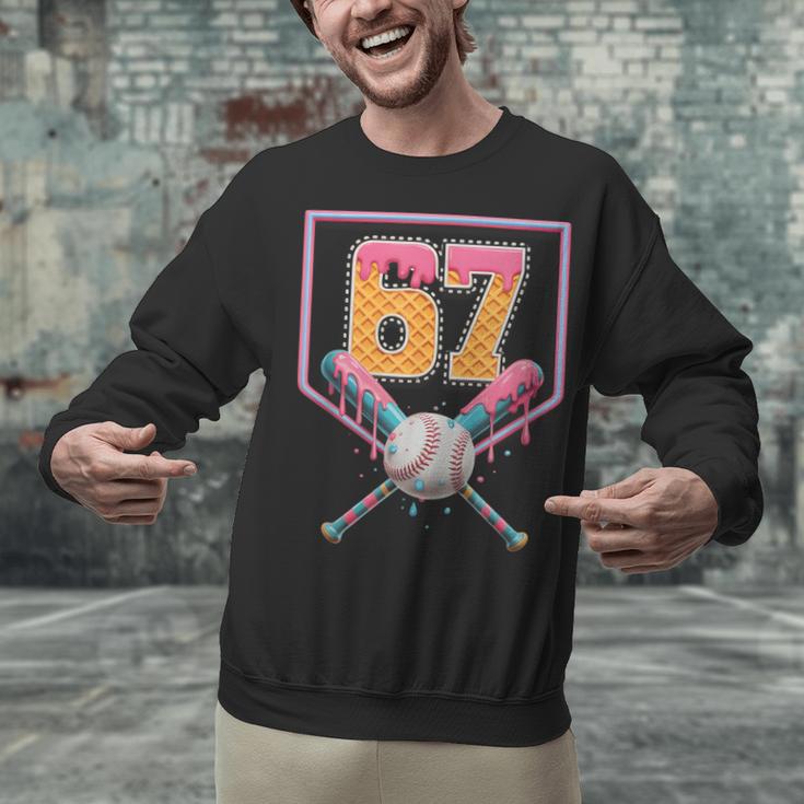 Baseball Drip Number 67 Fun Six Seven 6 7 Meme Unisex Sweatshirt Baseball Drip Number 67 Fun Six Seven 6 7 Meme Unisex Sweatshirt