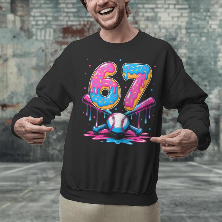 Baseball Drip Number 67 Player 67Th Birthday Baseball Meme Unisex Sweatshirt