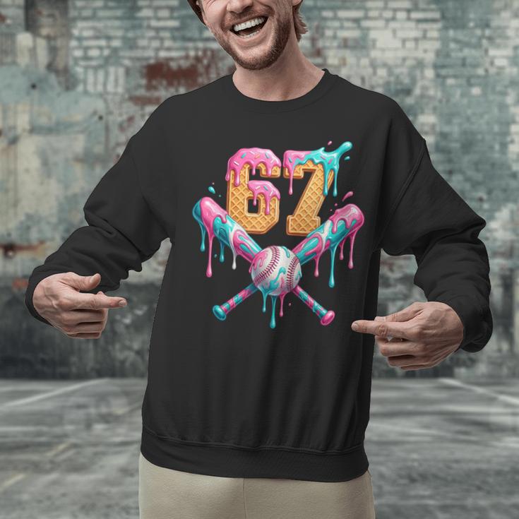 Baseball Drip Number 67 Player Unisex Sweatshirt